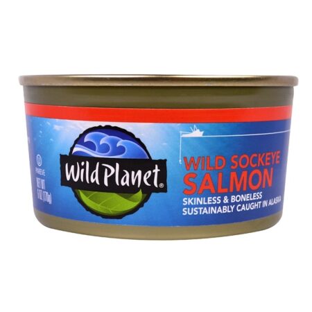 Wild Planet, Salmão-Vermelho Silvestre, Sem Pele e Sem Ossos, 6 oz (170 g)