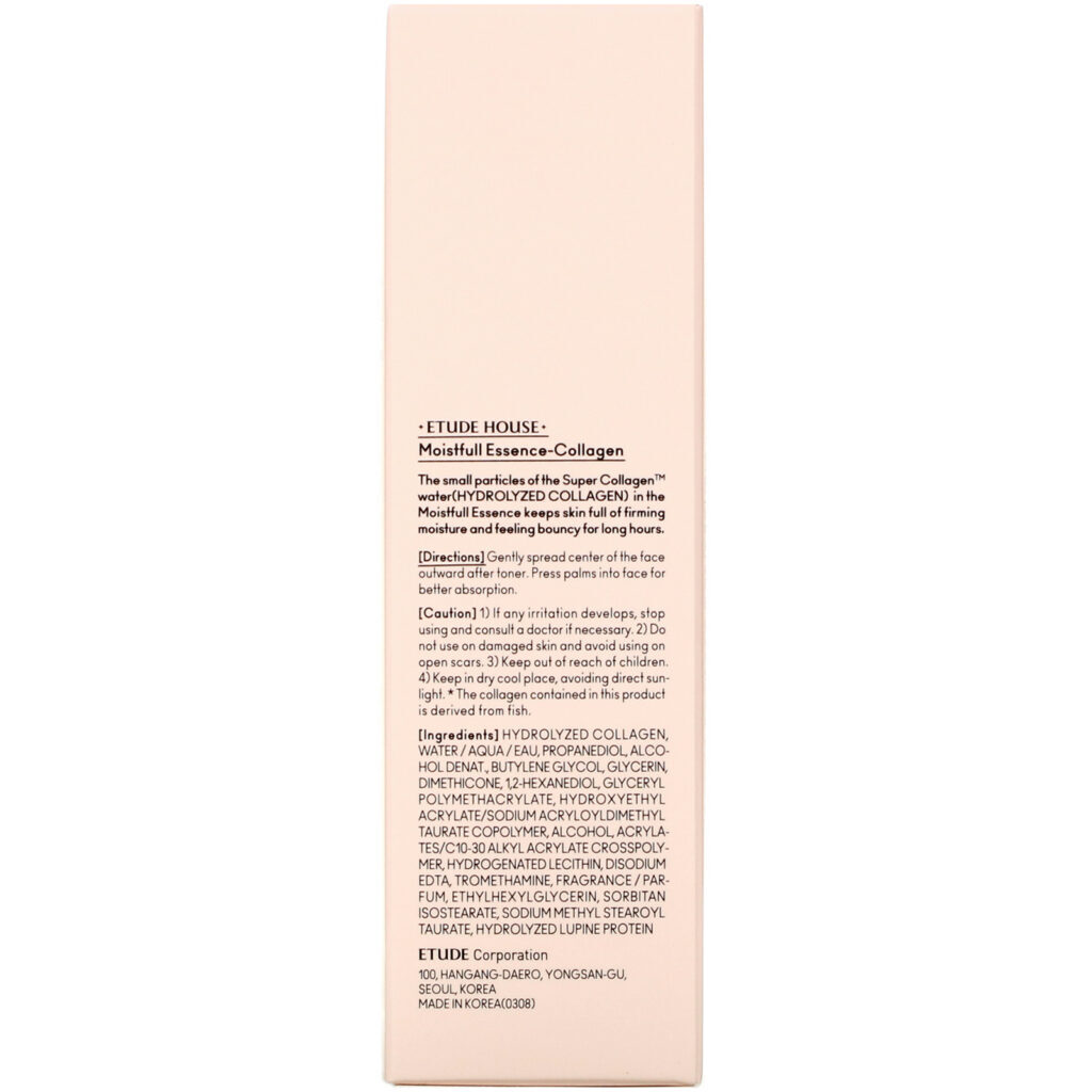 Etude House, Moistfull Collagen, Essence, White Lupin, 2.70 fl oz (80 ml) - Imagem 3