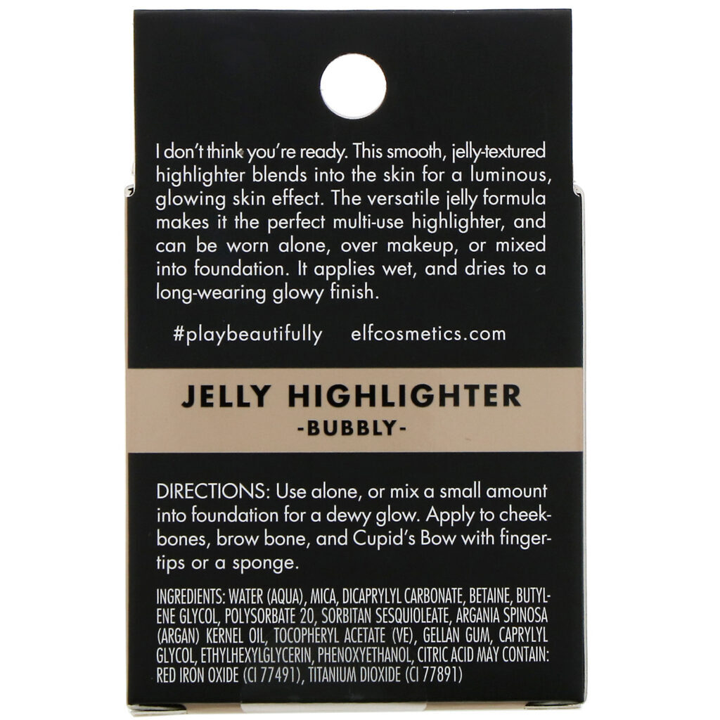 E.L.F., Jelly Highlighter, Bubbly, 13 ml (0,44 fl oz) - Imagem 4
