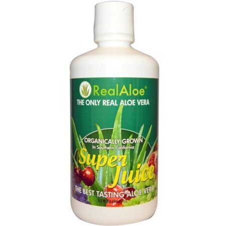 Real Aloe, Super Suco de Aloe Vera, 32 fl oz (960 ml)