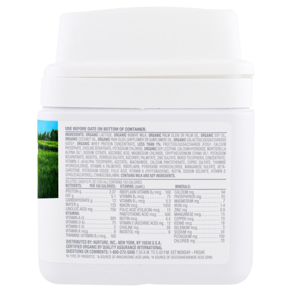 Happy Family Organics, Organics Happy Baby, Fórmula para Bebês com Ferro, Estágio 2, 6-12 Meses, 21 oz (595 g) - Imagem 2