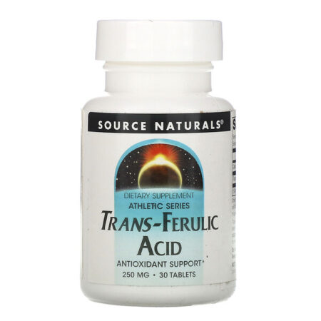 Source Naturals, Ácido Transferúlico, 250 mg, 30 tabletes