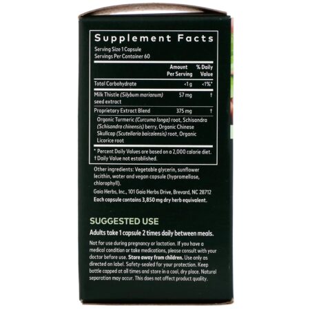 Gaia Herbs, Liver Health, 60 Vegan Liquid Phyto-Caps - Image 2