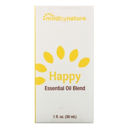 Mild By Nature, Happy, Mistura de Óleos Essenciais, 1 oz