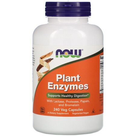 Now Foods, Enzimas Vegetais, 240 Cápsulas Vegetais