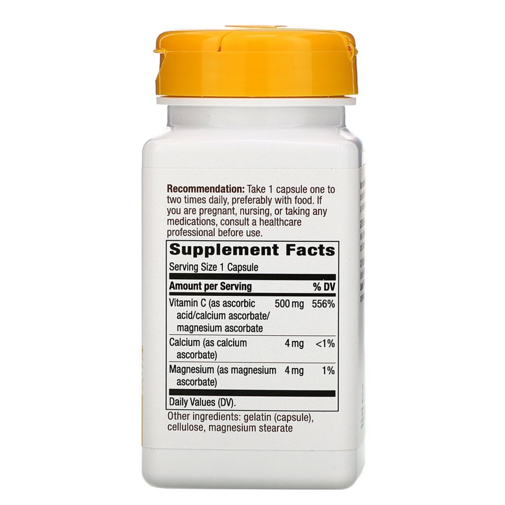 Nature's Way, Buffered C-500, 500 mg, 100 Capsules - Imagem 2