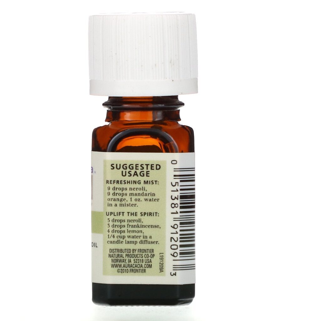 Aura Cacia, Óleo Essencial 100% Puro, Néroli, 3,7 ml (0,125 fl oz) - Imagem 2