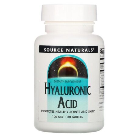 Source Naturals, Ácido Hialurônico, 100 mg, 30 Comprimidos