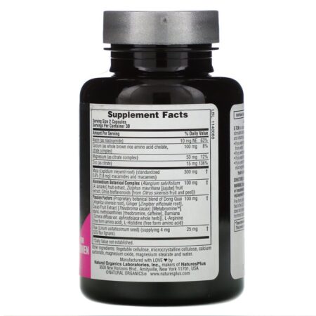 Nature's Plus, E Fem for Women, Natural Hormonal Balance & Boost of Youth, 60 Vegetarian Capsules - Imagem 2
