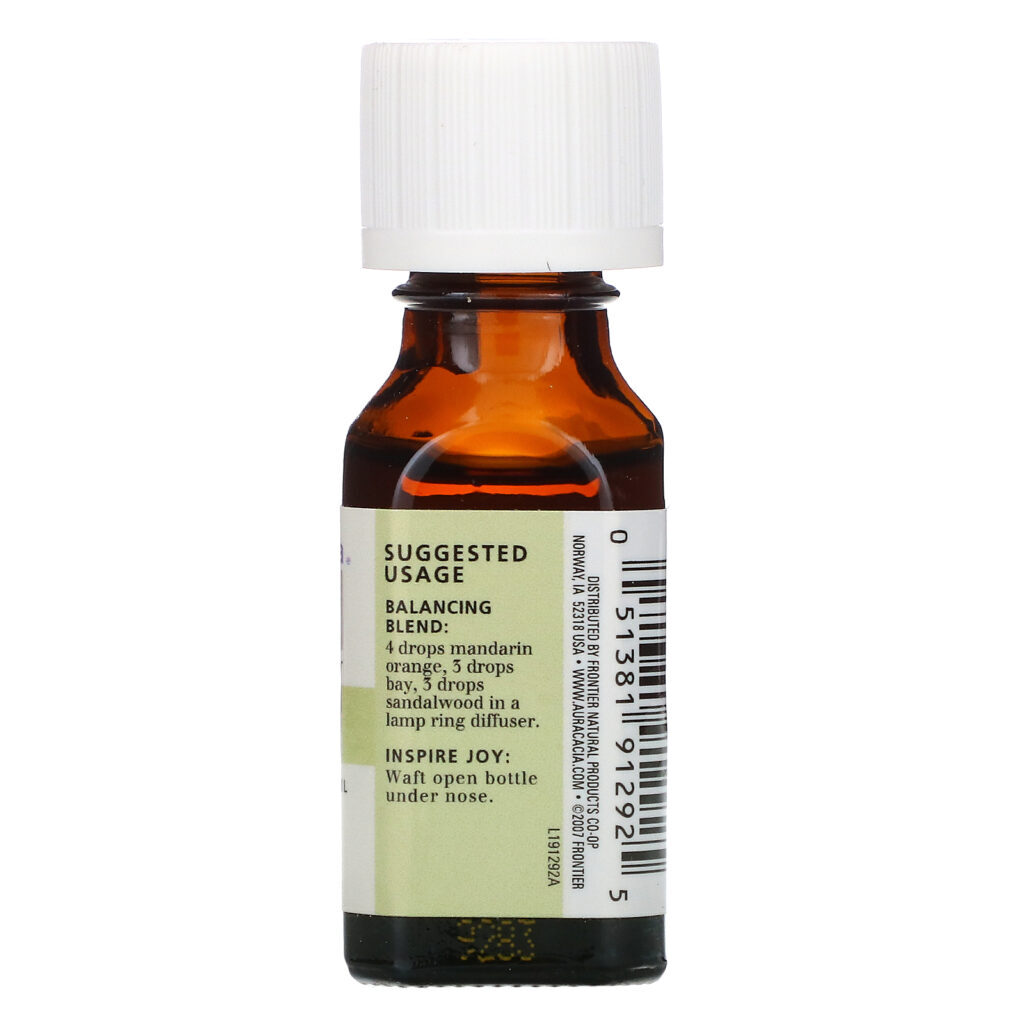 Aura Cacia, Óleo Essencial 100% Puro, Laranja e Tangerina, 15 ml (0,5 oz) - Imagem 2