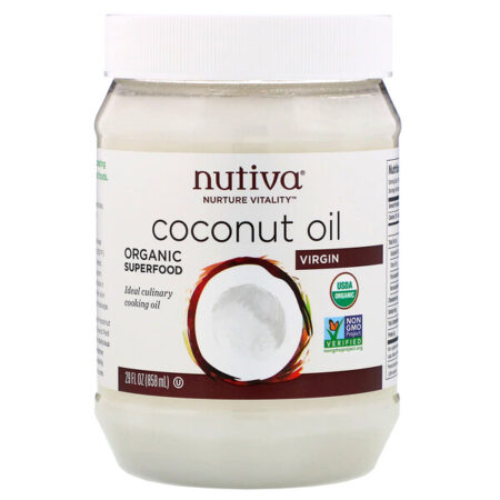 Nutiva, Óleo de Coco Orgânico, Virgem, 29 fl oz (858 ml)