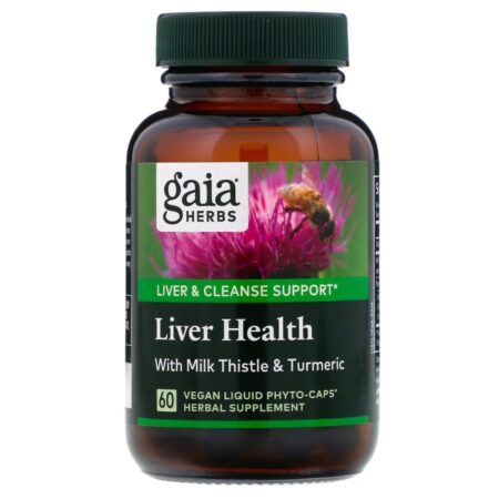 Gaia Herbs, Liver Health, 60 Vegan Liquid Phyto-Caps - Imagem 3