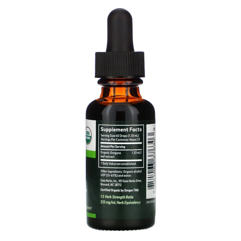 Gaia Herbs, Folha de Orégano, 30 ml (1 fl oz) - Imagem 2
