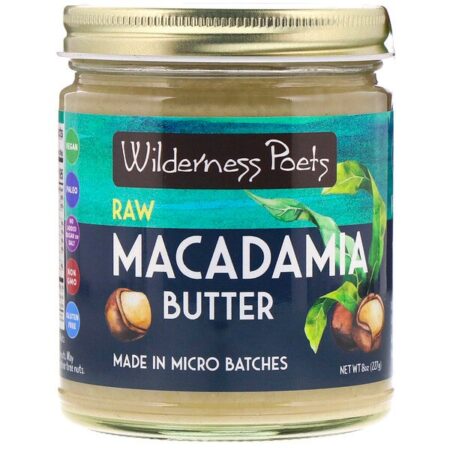 Wilderness Poets, Manteiga de Macadâmia Crua, 227 g (8 oz)