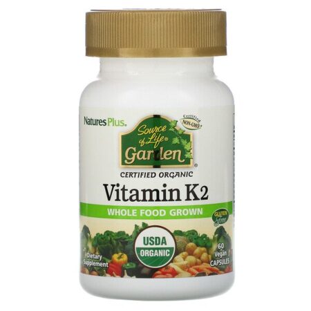 Nature's Plus, Source of Life, Garden, Vitamina K2, 60 Cápsulas Veganas