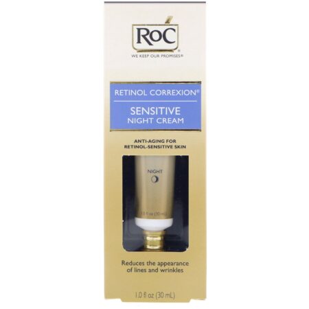 RoC, Correção com Retinol, Creme Noturno para Peles Sensíveis, 1,0 oz fl (30 ml) - Image 2