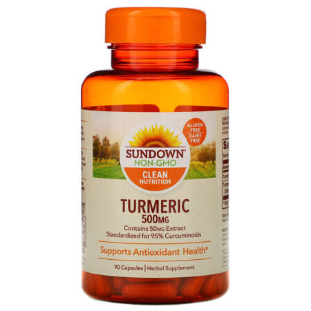 Sundown Naturals, Açafrão, 500 mg, 90 Cápsulas