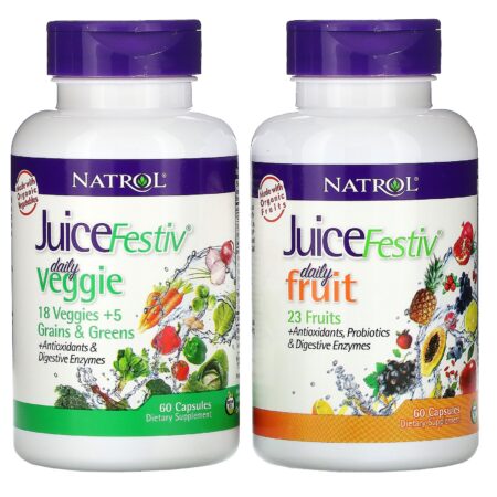 Natrol, JuiceFestiv, 2 Frascos, 60 Cápsulas Cada - Image 3