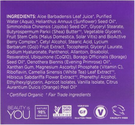 Andalou Naturals, Creme Aperfeiçoador, Super Peptídeo de Goji, Resiste à Idade, 50 ml (1,7 fl oz) - Image 3