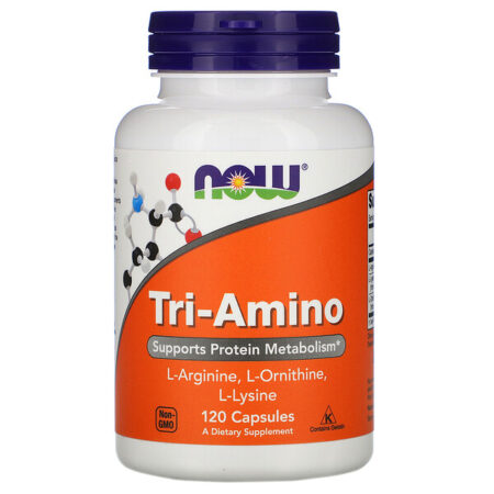 Now Foods, Tri-amino, 120 Cápsulas