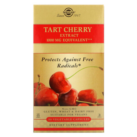 Solgar, Tart Cherry Extract, 90 Cápsulas Vegetais