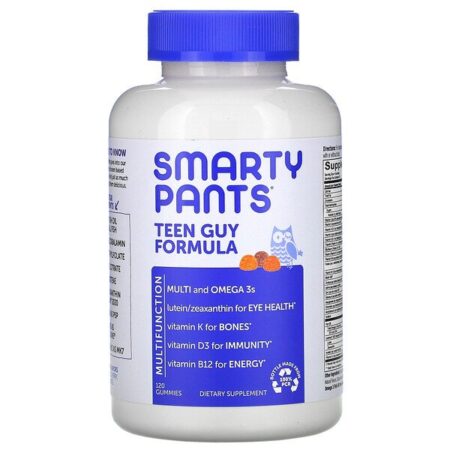 SmartyPants, Teen Guy Formula, Lemon Lime, Cherry, Orange, 120 Gummies