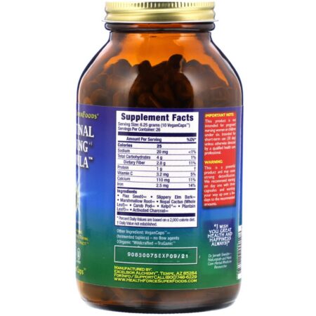 HealthForce Superfoods, Intestinal Drawing Formula, 260 Vegan Caps - Image 2