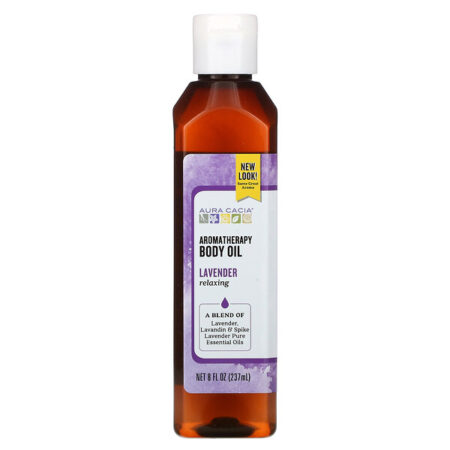 Aura Cacia, Óleo Corporal de Aromaterapia, Lavanda Relaxante, 8 fl oz (237 ml)