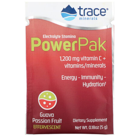 Trace Minerals Research, Electrolyte Stamina Power Pak, Guava Passion Fruit, 30 Packets, 0.18 oz (5 g) Each - Image 3