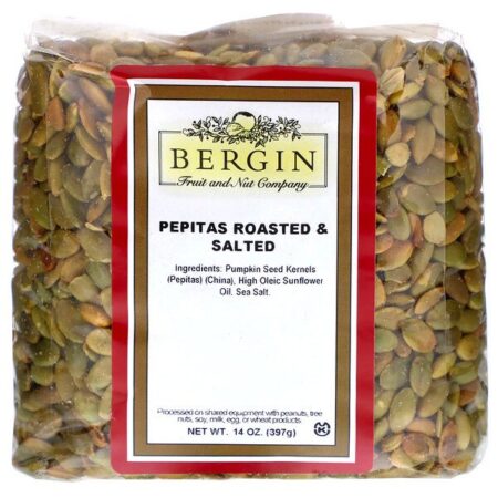 Bergin Fruit and Nut Company, Pepitas Assadas & Salgadas, 14 oz