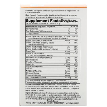 Ener-C, Vitamin C, Multivitamin Drink Mix, Orange, 30 Packets, 9.2 oz (260.1 g) - Image 2