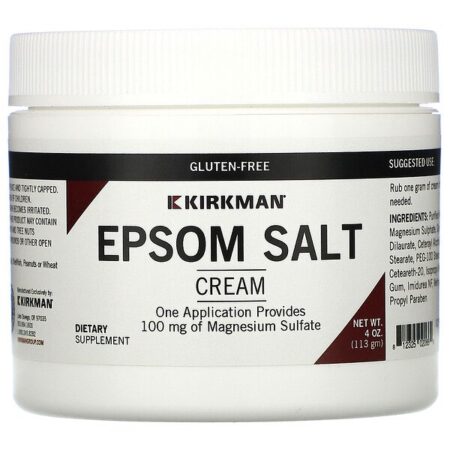 Kirkman Labs, Sal Epsom, Creme, 113 g (4 oz)