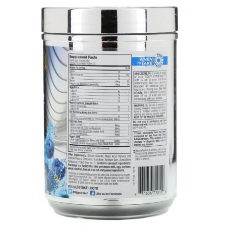 Muscletech, Performance Series, CELL-TECH HYPER-BUILD, Blue Raspberry Blast, 1.06 lbs (482 g) - Image 2