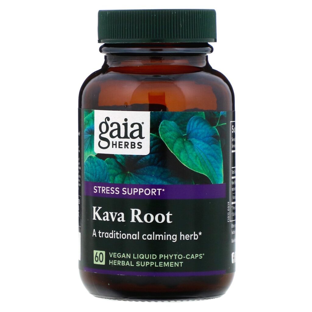 Gaia Herbs, Kava Root, 60 Vegan Liquid Phyto-Caps - Imagem 3