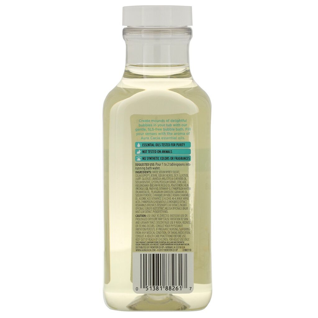 Aura Cacia, Banho de Espuma, Aromaterapia, Camomila Tranquila, 13 fl oz (384 ml) - Imagem 2
