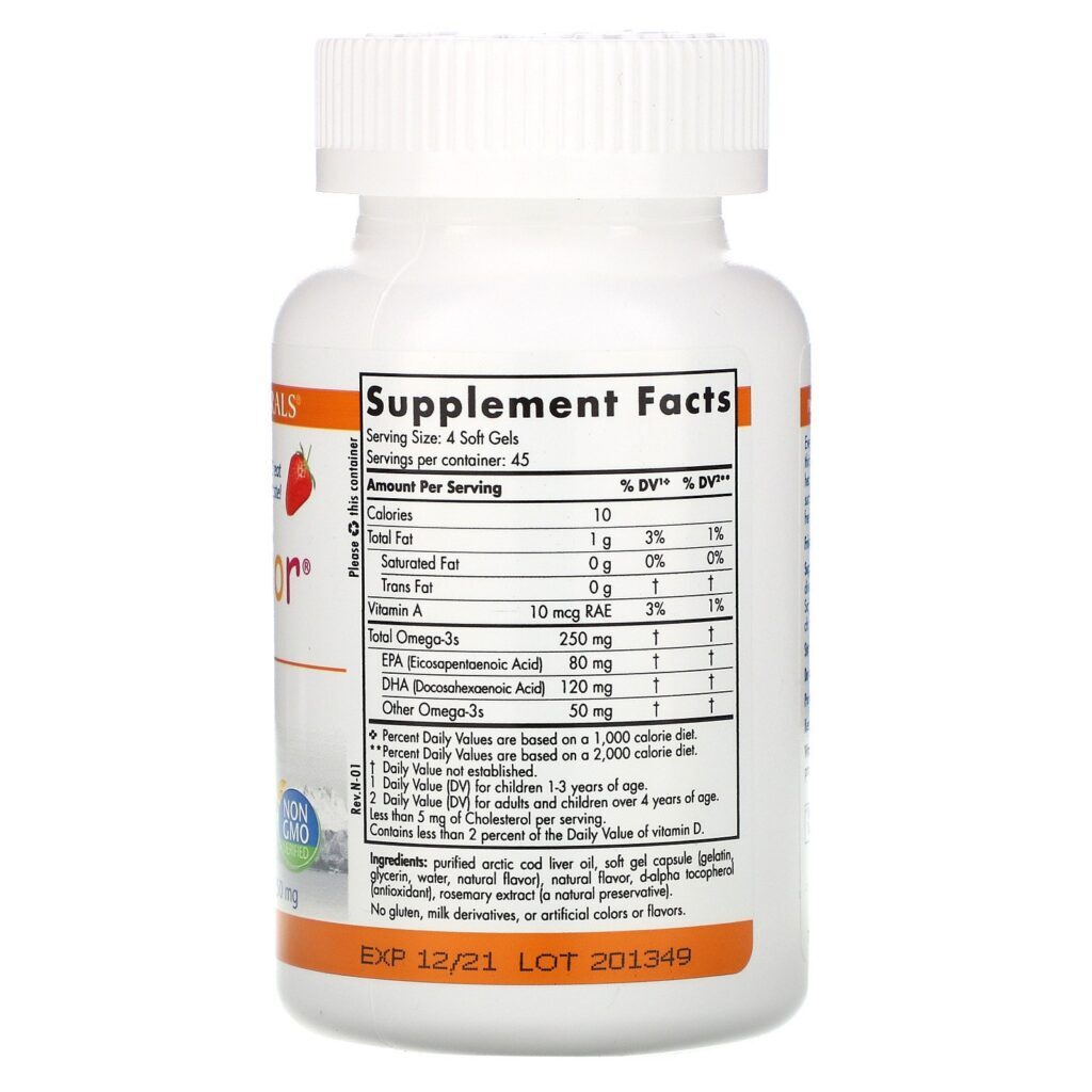Nordic Naturals, DHA Junior, Great for Ages 3+, Strawberry, 250 mg, 180 Soft Gels - Imagem 2
