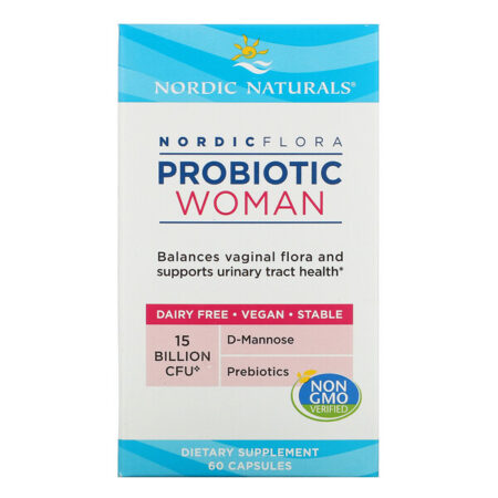 Nordic Naturals, Nordic Flora Probiotic, Woman, 15 Billion CFU, 60 Capsules