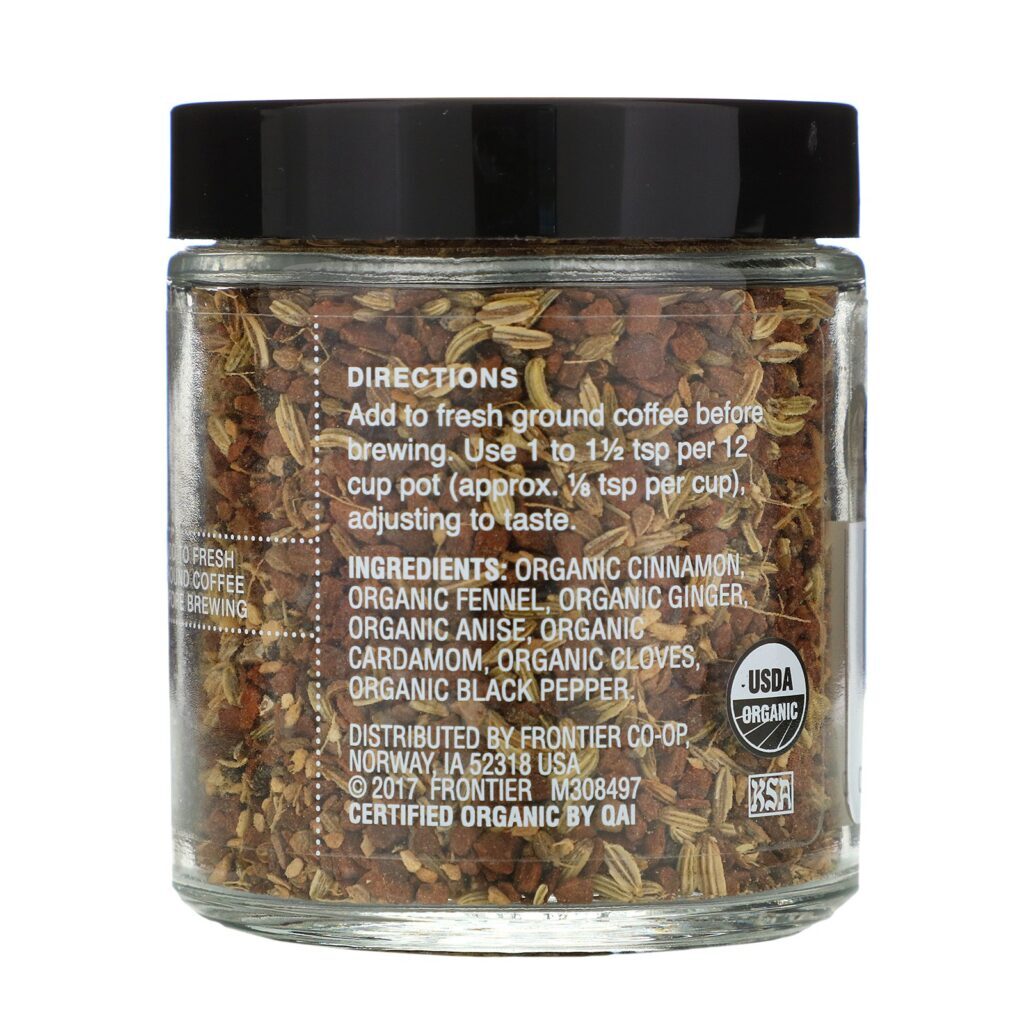 Simply Organic, Especiarias Pré-Preparo para Café, Especiarias Chai, 1,69 oz (48 g) - Imagem 2
