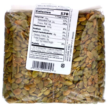 Bergin Fruit and Nut Company, Pepitas Assadas & Salgadas, 14 oz - Image 2