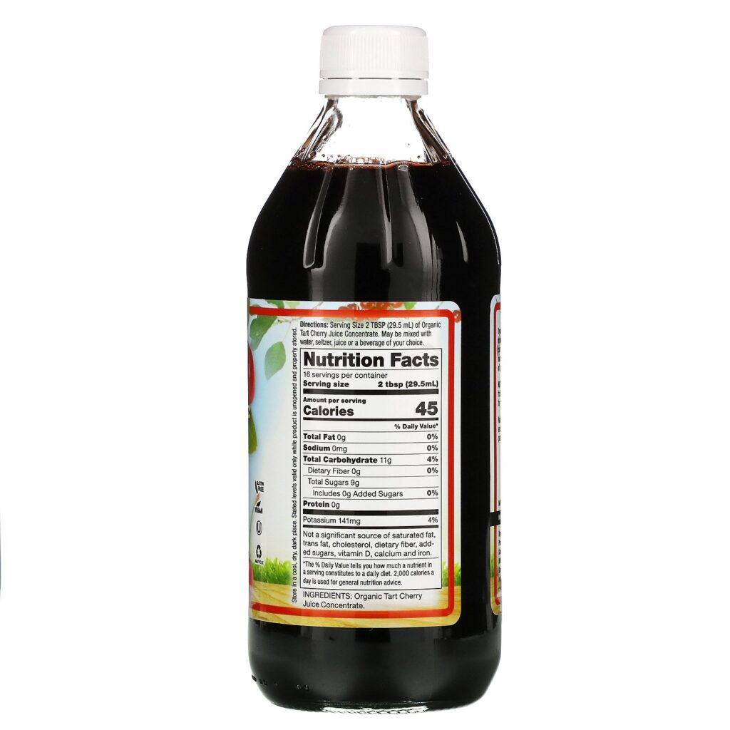 Dynamic Health Laboratories, Suco Concentrado de Cereja Ácida 100% com Certificação Orgânica, Sem Açúcar, 473 ml (16 fl oz) - Imagem 2