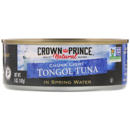 Crown Prince Natural, Pedaço Atum Tongol Claro, em Agua de Nascente, 5 oz (142 g)