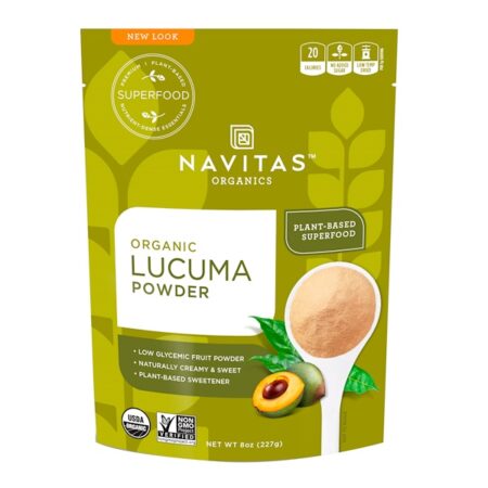 Navitas Organics, Pó de Lúcuma Orgânica, 8 oz (227 g)