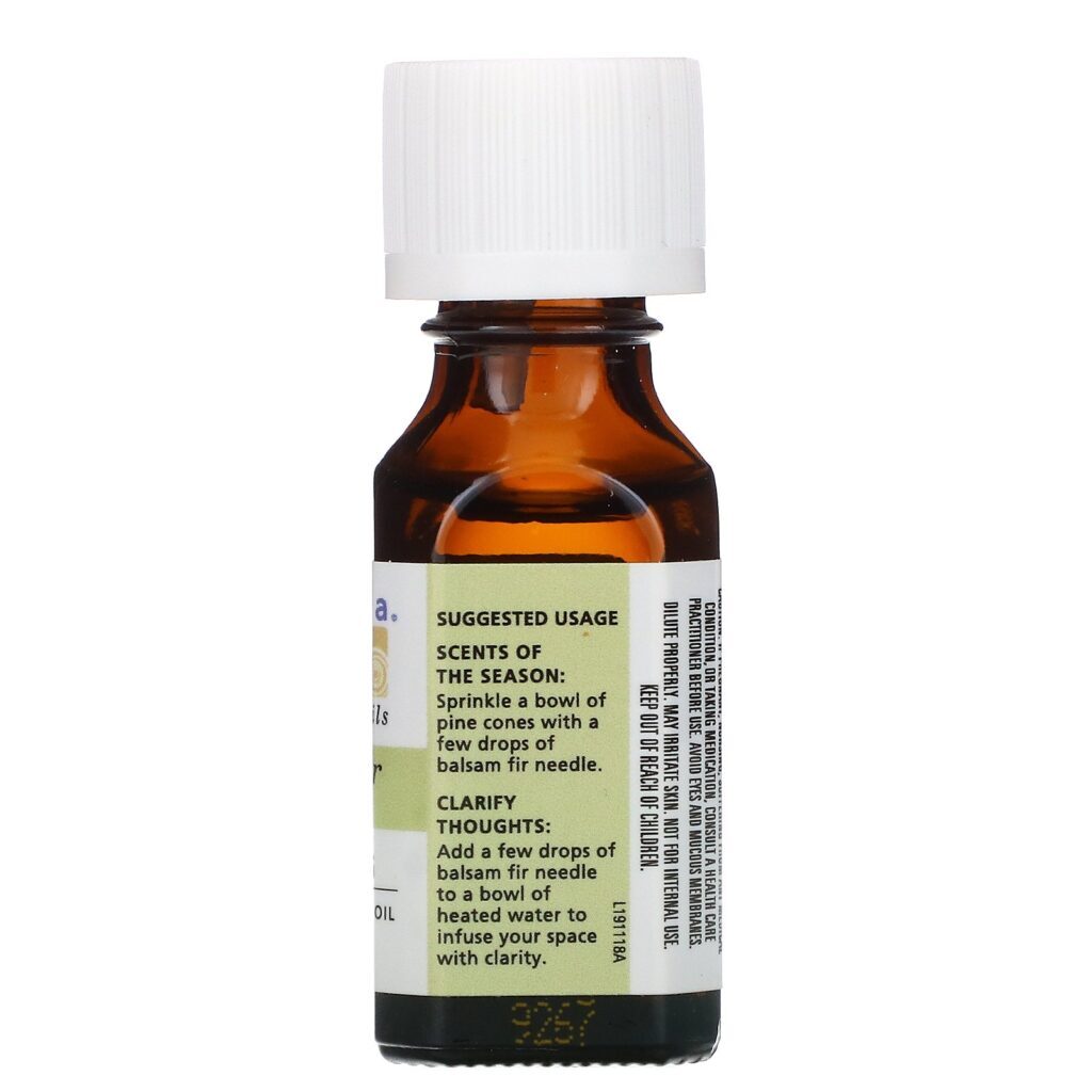 Aura Cacia, Óleo Essencial 100% Puro, Caruma de Abeto Bálsamico, 15 ml (0,5 fl oz) - Imagem 2
