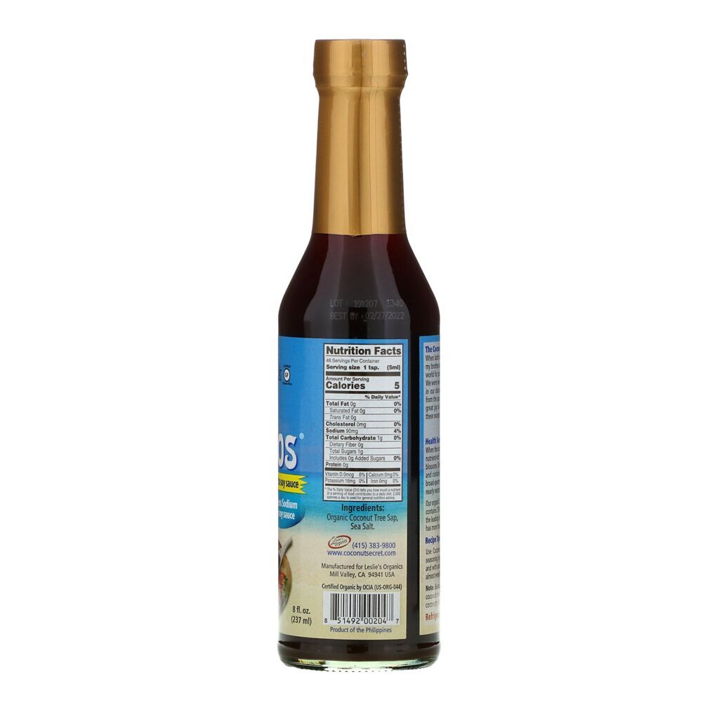 Coconut Secret, Original Coco Aminos, molho de soja sem tempero, 237 ml (8 fl oz) - Imagem 2