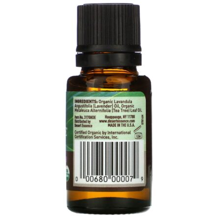 Desert Essence, Óleo de Árvore do Chá e Lavanda Orgânico, .6 fl oz (18 ml) - Image 2