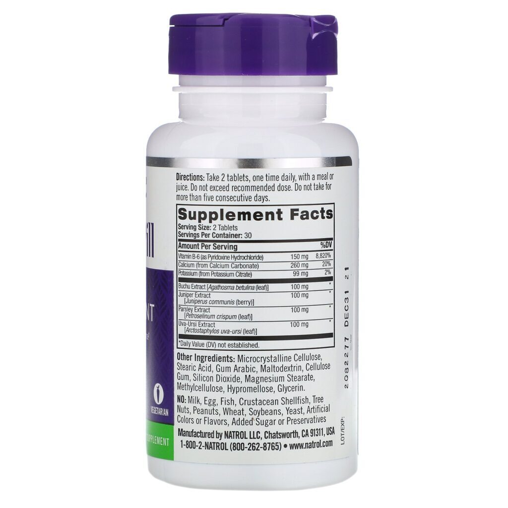 Natrol, Pílula para Eliminação de Água, 60 Comprimidos - Imagem 2