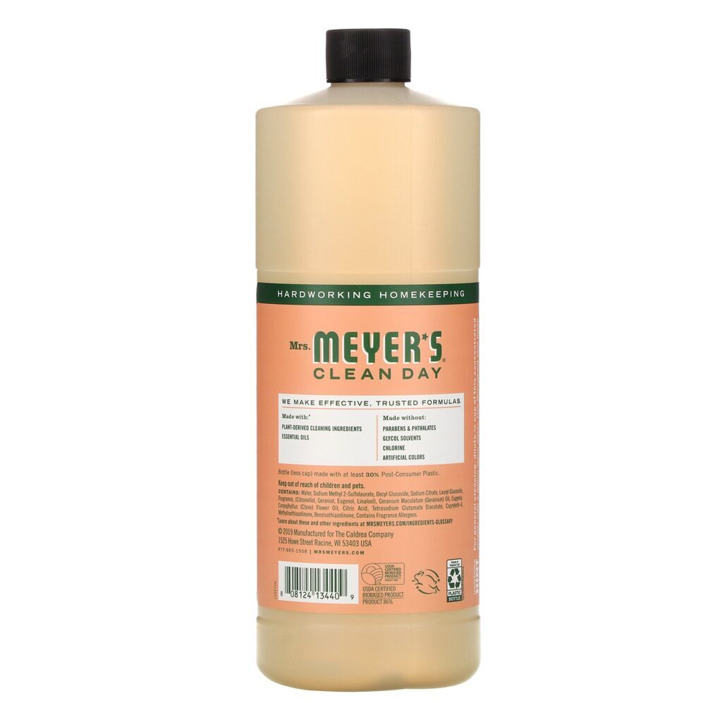 Mrs. Meyers Clean Day, Multi-Surface Concentrate, Geranium, 32 fl oz (946 ml) - Imagem 2