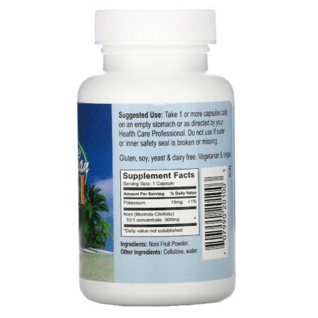 Earth's Bounty, Noni Fruit, Hawaiian, 500 mg, 60 Vegetarian Capsules - Image 2