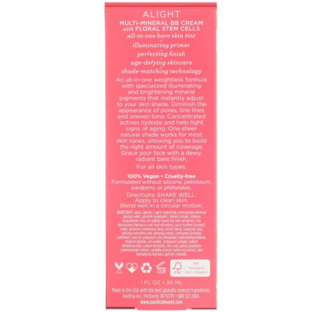 Pacifica, Alight, Multi-Mineral BB Cream, 1 fl oz (30 ml) - Image 3