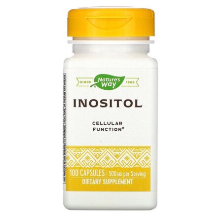 Nature's Way, Inositol, Uma vez ao dia, 500 mg, 100 cápsulas